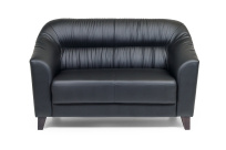 Двухместный диван Райт Вуд Euroforma / Экокожа Euroline / Черный 9100 / 1450×850×920 Двухместный диван Райт Вуд Euroforma / Экокожа Euroline / Черный 9100 / 1450×850×920