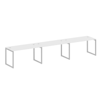 Metal System Quattro Р. ст. на 3 раб. места на О-образном м/к 40БО.СМ-3.3 Акация/Антрацит металл 4200*720*750 Metal System Quattro Р. ст. на 3 раб. места на О-образном м/к 40БО.СМ-3.3 Акация/Антрацит металл 4200*720*750