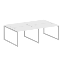 Metal System Quattro Р. ст. на 4 раб. места на О-образном м/к 40БО.СМ-4.2 Акация/Антрацит металл 2400*1475*750 Metal System Quattro Р. ст. на 4 раб. места на О-образном м/к 40БО.СМ-4.2 Акация/Антрацит металл 2400*1475*750