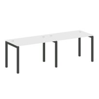 Metal System Quattro Р. ст. на 2 раб. места на П-образном м/к 50БП.СМ-2.2 Акация/Антрацит металл 2400*720*750 Metal System Quattro Р. ст. на 2 раб. места на П-образном м/к 50БП.СМ-2.2 Акация/Антрацит металл 2400*720*750
