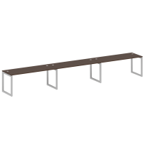 Metal System Quattro Р. ст. на 3 раб. места на О-образном м/к 50БО.СМ-3.5 Акация/Антрацит металл 5400*720*750 Metal System Quattro Р. ст. на 3 раб. места на О-образном м/к 50БО.СМ-3.5 Акация/Антрацит металл 5400*720*750