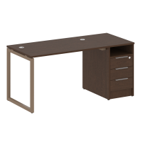 Metal System Quattro Р. ст. с тумбой на О-образном м/к 40БО.РС-СТП-1.2 Акация/Антрацит металл 1612*720*750 Metal System Quattro Р. ст. с тумбой на О-образном м/к 40БО.РС-СТП-1.2 Акация/Антрацит металл 1612*720*750