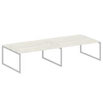 Metal System Quattro Р. ст. на 4 раб. места на О-образном м/к 40БО.СМ-4.5 Акация/Антрацит металл 3600*1475*750 Metal System Quattro Р. ст. на 4 раб. места на О-образном м/к 40БО.СМ-4.5 Акация/Антрацит металл 3600*1475*750