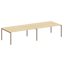 Metal System Quattro Перег. стол (2 столешницы) на П-образном м/к 40БП.ПРГ-2.5 Акация/Антрацит металл 3600*1235*750 Metal System Quattro Перег. стол (2 столешницы) на П-образном м/к 40БП.ПРГ-2.5 Акация/Антрацит металл 3600*1235*750