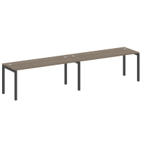 Metal System Quattro Р. ст. на 2 раб. места на П-образном м/к 50БП.СМ-2.5 Акация/Антрацит металл 3600*720*750 Metal System Quattro Р. ст. на 2 раб. места на П-образном м/к 50БП.СМ-2.5 Акация/Антрацит металл 3600*720*750