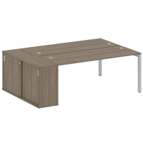 Metal System Quattro Р. ст. с шкафом-купе на П-образном м/к 50БП.РС-СШК-1.5 Т Акация/Антрацит металл 2210*1475*750 Metal System Quattro Р. ст. с шкафом-купе на П-образном м/к 50БП.РС-СШК-1.5 Т Акация/Антрацит металл 2210*1475*750