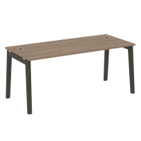 Onix Wood Direct Стол руководителя OW.SRR-5.8 Белый бриллиант/Дуб светлый/Белый металл 1780*800*750 Onix Wood Direct Стол руководителя OW.SRR-5.8 Белый бриллиант/Дуб светлый/Белый металл 1780*800*750