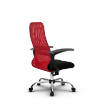 Кресло офисное Metta  SU-CM-8 (SU-CU160-8) CH / Красный -Красный