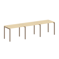 Metal System Quattro Р. ст. на 3 раб. места на П-образном м/к 40БП.СМ-3.1 Акация/Антрацит металл 3000*720*750 Metal System Quattro Р. ст. на 3 раб. места на П-образном м/к 40БП.СМ-3.1 Акация/Антрацит металл 3000*720*750