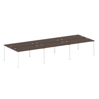 Metal System Quattro Р. ст. на 6 раб. места на П-образном м/к 40БП.СМ-6.3 Акация/Антрацит металл 4200*1475*750 Metal System Quattro Р. ст. на 6 раб. места на П-образном м/к 40БП.СМ-6.3 Акация/Антрацит металл 4200*1475*750