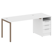 Metal System Quattro Р. ст. с тумбой на П-образном м/к 40БП.РС-СТП-1.3 Акация/Антрацит металл 1812*720*750 Metal System Quattro Р. ст. с тумбой на П-образном м/к 40БП.РС-СТП-1.3 Акация/Антрацит металл 1812*720*750