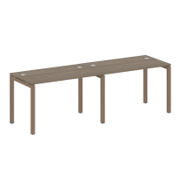 Metal System Quattro Р. ст. на 2 раб. места на П-образном м/к 50БП.СМ-2.2 Акация/Антрацит металл 2400*720*750 Metal System Quattro Р. ст. на 2 раб. места на П-образном м/к 50БП.СМ-2.2 Акация/Антрацит металл 2400*720*750