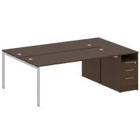 Metal System Quattro Р. ст. с тумбой на П-образном м/к 40БП.РС-СТП-2.5 Акация/Антрацит металл 2212*1475*750 Metal System Quattro Р. ст. с тумбой на П-образном м/к 40БП.РС-СТП-2.5 Акация/Антрацит металл 2212*1475*750