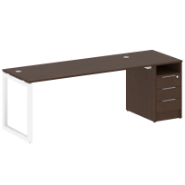 Metal System Quattro Р. ст. с тумбой на О-образном м/к 50БО.РС-СТП-1.5 Акация/Антрацит металл 2212*720*750 Metal System Quattro Р. ст. с тумбой на О-образном м/к 50БО.РС-СТП-1.5 Акация/Антрацит металл 2212*720*750