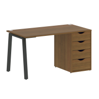 Home Office Стол офисный VR.SP-3-138.4.A Денвер Светлый/Металл Мокко 1380×720×750 Home Office Стол офисный VR.SP-3-138.4.A Денвер Светлый/Металл Мокко 1380×720×750