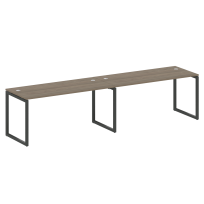 Metal System Quattro Р. ст. на 2 раб. места на О-образном м/к 40БО.СМ-2.4 Акация/Антрацит металл 3200*720*750 Metal System Quattro Р. ст. на 2 раб. места на О-образном м/к 40БО.СМ-2.4 Акация/Антрацит металл 3200*720*750