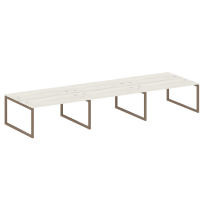 Metal System Quattro Р. ст. на 6 раб. места на О-образном м/к 50БО.СМ-6.4 Акация/Антрацит металл 4800*1475*750 Metal System Quattro Р. ст. на 6 раб. места на О-образном м/к 50БО.СМ-6.4 Акация/Антрацит металл 4800*1475*750