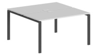 Стол-бенч двойной Sigma / 1200×1238×750 / Металл: 60×30 Антрацит; Столешница: Дуб темный / SG.241.OD.63.AN Стол-бенч двойной Sigma / 1200×1238×750 / Металл: 60×30 Антрацит; Столешница: Дуб темный / SG.241.OD.63.AN