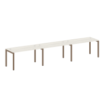 Metal System Quattro Р. ст. на 3 раб. места на П-образном м/к 50БП.СМ-3.3 Акация/Антрацит металл 4200*720*750 Metal System Quattro Р. ст. на 3 раб. места на П-образном м/к 50БП.СМ-3.3 Акация/Антрацит металл 4200*720*750