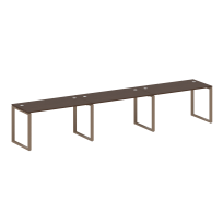 Metal System Р. ст. на 3 раб. места на О-образном м/к БО.СМ-3.3 Акация/Антрацит металл 4200*720*750 Metal System Р. ст. на 3 раб. места на О-образном м/к БО.СМ-3.3 Акация/Антрацит металл 4200*720*750
