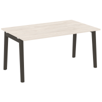 Onix Wood Стол переговорный (1 столешница) OW.PRG-1.4 Белый бриллиант/Дуб светлый/Белый металл 1580*980*750 Onix Wood Стол переговорный (1 столешница) OW.PRG-1.4 Белый бриллиант/Дуб светлый/Белый металл 1580*980*750