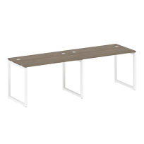 Metal System Quattro Р. ст. на 2 раб. места на О-образном м/к 40БО.СМ-2.2 Акация/Антрацит металл 2400*720*750 Metal System Quattro Р. ст. на 2 раб. места на О-образном м/к 40БО.СМ-2.2 Акация/Антрацит металл 2400*720*750