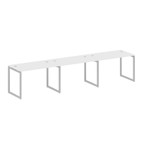 Metal System Quattro Р. ст. на 3 раб. места на О-образном м/к 40БО.СМ-3.2 Акация/Антрацит металл 3600*720*750 Metal System Quattro Р. ст. на 3 раб. места на О-образном м/к 40БО.СМ-3.2 Акация/Антрацит металл 3600*720*750