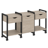 Loft Тумба на колесных опорах наборная. Вариант №6 VR.L-TN-6.K Тиквуд тёмный/Чёрный металл 1440×460×767 Loft Тумба на колесных опорах наборная. Вариант №6 VR.L-TN-6.K Тиквуд тёмный/Чёрный металл 1440×460×767