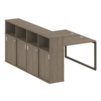 Metal System Quattro Р. ст. с шкафом-купе на О-образном м/к 40БО.РС-СШК-4.2 Т Акация/Антрацит металл 1610*2332*1098 Metal System Quattro Р. ст. с шкафом-купе на О-образном м/к 40БО.РС-СШК-4.2 Т Акация/Антрацит металл 1610*2332*1098