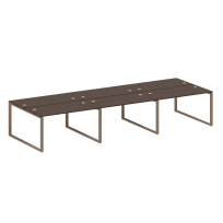 Metal System Р. ст. на 6 раб. места на О-образном м/к БО.СМ-6.3 Акация/Антрацит металл 4200*1475*750 Metal System Р. ст. на 6 раб. места на О-образном м/к БО.СМ-6.3 Акация/Антрацит металл 4200*1475*750