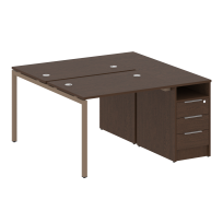 Metal System Quattro Р. ст. с тумбой на П-образном м/к 40БП.РС-СТП-2.1 Акация/Антрацит металл 1412*1475*750 Metal System Quattro Р. ст. с тумбой на П-образном м/к 40БП.РС-СТП-2.1 Акация/Антрацит металл 1412*1475*750