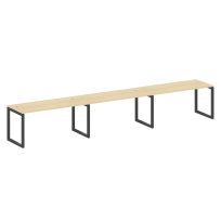 Metal System Quattro Р. ст. на 3 раб. места на О-образном м/к 50БО.СМ-3.4 Акация/Антрацит металл 4800*720*750 Metal System Quattro Р. ст. на 3 раб. места на О-образном м/к 50БО.СМ-3.4 Акация/Антрацит металл 4800*720*750