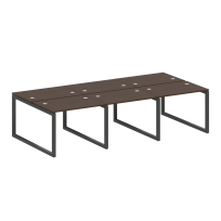 Metal System Quattro Р. ст. на 6 раб. места на О-образном м/к 50БО.СМ-6.1 Акация/Антрацит металл 3000*1475*750 Metal System Quattro Р. ст. на 6 раб. места на О-образном м/к 50БО.СМ-6.1 Акация/Антрацит металл 3000*1475*750