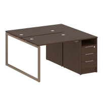 Metal System Quattro Р. ст. с тумбой на О-образном м/к 40БО.РС-СТП-2.1 Акация/Антрацит металл 1412*1475*750 Metal System Quattro Р. ст. с тумбой на О-образном м/к 40БО.РС-СТП-2.1 Акация/Антрацит металл 1412*1475*750