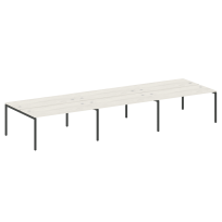 Metal System Quattro Р. ст. на 6 раб. места на П-образном м/к 40БП.СМ-6.4 Акация/Антрацит металл 4800*1475*750 Metal System Quattro Р. ст. на 6 раб. места на П-образном м/к 40БП.СМ-6.4 Акация/Антрацит металл 4800*1475*750