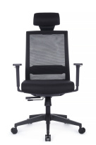 Кресло для руководителя RV Design Style 6215A Черный/Серый