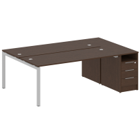 Metal System Quattro Р. ст. с тумбой на П-образном м/к 50БП.РС-СТП-2.5 Акация/Антрацит металл 2212*1475*750 Metal System Quattro Р. ст. с тумбой на П-образном м/к 50БП.РС-СТП-2.5 Акация/Антрацит металл 2212*1475*750