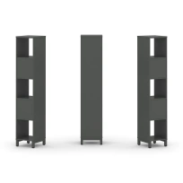 Стеллаж-перегородка односторонний высокий пятиярусный Style Project SN.NS-511 Тиквуд Светлый/Металл Белый 387×400×1982 Стеллаж-перегородка односторонний высокий пятиярусный Style Project SN.NS-511 Тиквуд Светлый/Металл Белый 387×400×1982