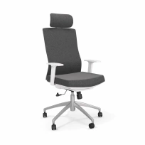 Кресло для руководителя ТЕСЛА / Тесла серый TESLA White Grey
