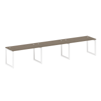 Metal System Quattro Р. ст. на 3 раб. места на О-образном м/к 50БО.СМ-3.3 Акация/Антрацит металл 4200*720*750 Metal System Quattro Р. ст. на 3 раб. места на О-образном м/к 50БО.СМ-3.3 Акация/Антрацит металл 4200*720*750