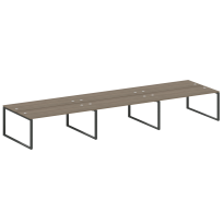 Metal System Р. ст. на 6 раб. места на О-образном м/к БО.СМ-6.5 Акация/Антрацит металл 5400*1475*750 Metal System Р. ст. на 6 раб. места на О-образном м/к БО.СМ-6.5 Акация/Антрацит металл 5400*1475*750
