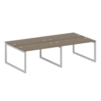Metal System Quattro Р. ст. на 4 раб. места на О-образном м/к 50БО.СМ-4.3 Акация/Антрацит металл 2800*1475*750 Metal System Quattro Р. ст. на 4 раб. места на О-образном м/к 50БО.СМ-4.3 Акация/Антрацит металл 2800*1475*750