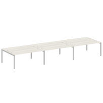 Metal System Quattro Р. ст. на 6 раб. места на П-образном м/к 50БП.СМ-6.5 Акация/Антрацит металл 5400*1475*750
