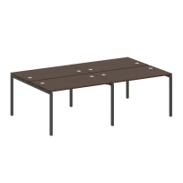 Metal System Quattro Р. ст. на 4 раб. места на П-образном м/к 40БП.СМ-4.2 Акация/Антрацит металл 2400*1475*750 Metal System Quattro Р. ст. на 4 раб. места на П-образном м/к 40БП.СМ-4.2 Акация/Антрацит металл 2400*1475*750